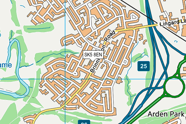 SK5 8EN map - OS VectorMap District (Ordnance Survey)