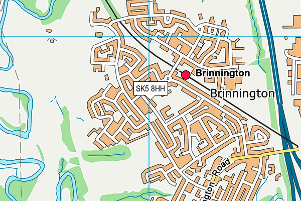 SK5 8HH map - OS VectorMap District (Ordnance Survey)