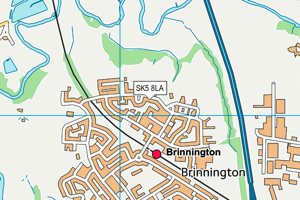 Tame Valley Primary School (Closed) map (SK5 8LA) - OS VectorMap District (Ordnance Survey)