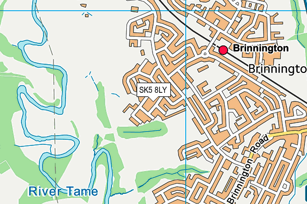 SK5 8LY map - OS VectorMap District (Ordnance Survey)