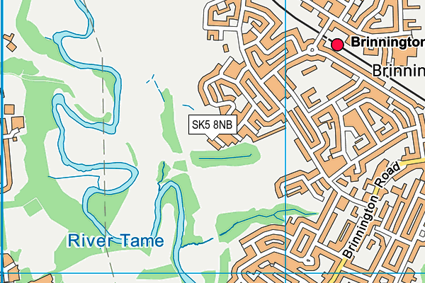 SK5 8NB map - OS VectorMap District (Ordnance Survey)