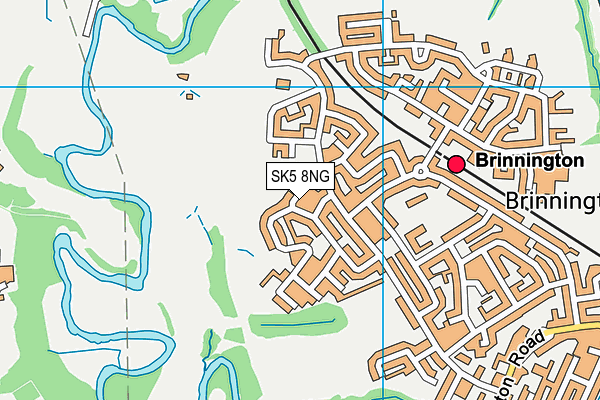 SK5 8NG map - OS VectorMap District (Ordnance Survey)