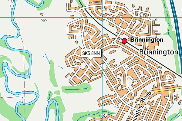 SK5 8NN map - OS VectorMap District (Ordnance Survey)