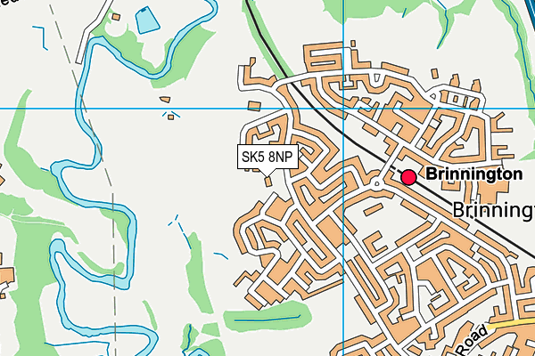 SK5 8NP map - OS VectorMap District (Ordnance Survey)