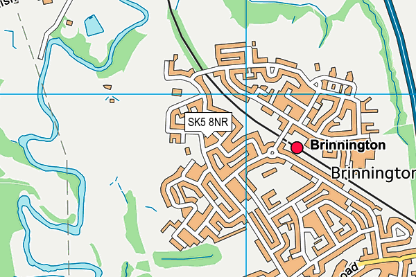 SK5 8NR map - OS VectorMap District (Ordnance Survey)