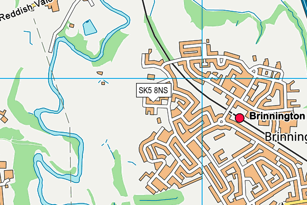 SK5 8NS map - OS VectorMap District (Ordnance Survey)