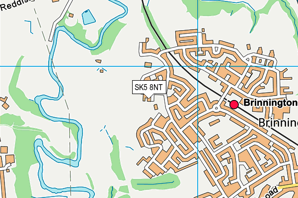 SK5 8NT map - OS VectorMap District (Ordnance Survey)