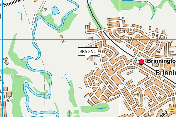 SK5 8NU map - OS VectorMap District (Ordnance Survey)