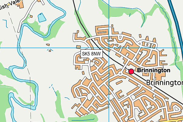 SK5 8NW map - OS VectorMap District (Ordnance Survey)