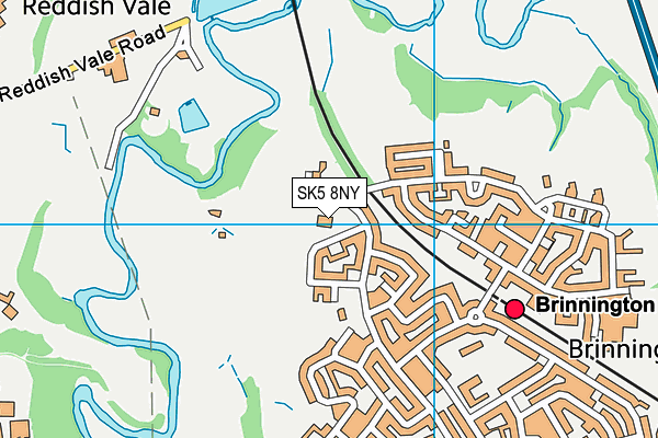SK5 8NY map - OS VectorMap District (Ordnance Survey)