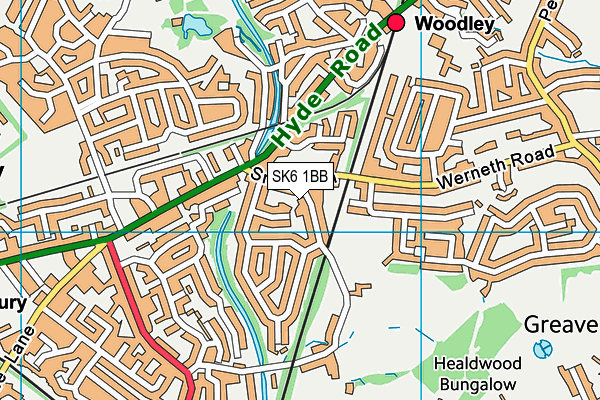 SK6 1BB map - OS VectorMap District (Ordnance Survey)