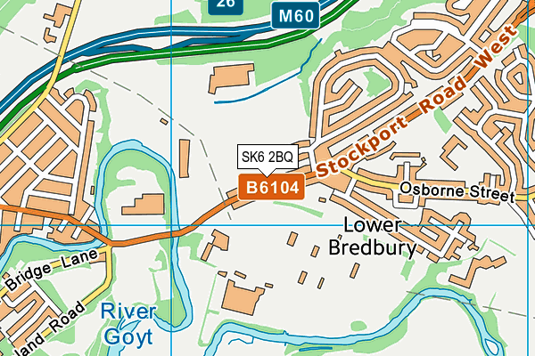 SK6 2BQ map - OS VectorMap District (Ordnance Survey)