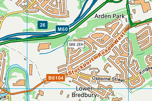 SK6 2EH map - OS VectorMap District (Ordnance Survey)