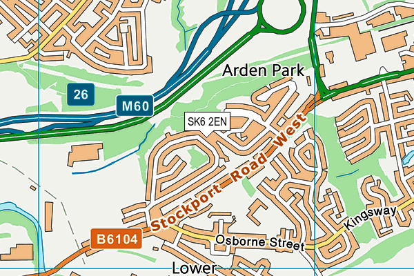 SK6 2EN map - OS VectorMap District (Ordnance Survey)