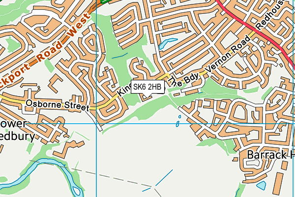 SK6 2HB map - OS VectorMap District (Ordnance Survey)