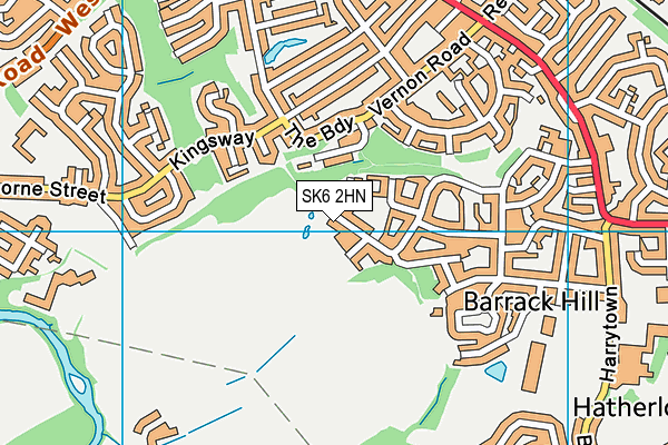 SK6 2HN map - OS VectorMap District (Ordnance Survey)