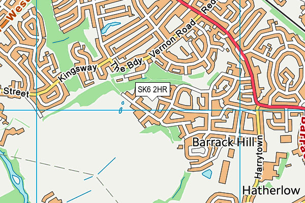 SK6 2HR map - OS VectorMap District (Ordnance Survey)