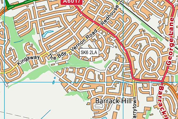 SK6 2LA map - OS VectorMap District (Ordnance Survey)