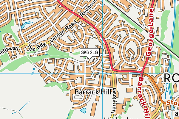 SK6 2LG map - OS VectorMap District (Ordnance Survey)