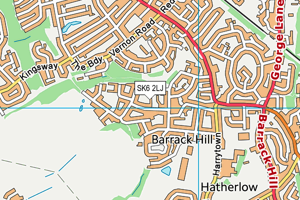 SK6 2LJ map - OS VectorMap District (Ordnance Survey)