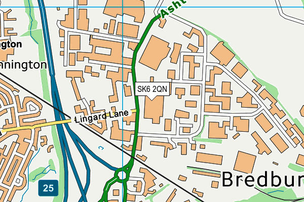 SK6 2QN map - OS VectorMap District (Ordnance Survey)
