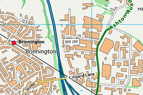 SK6 2RF map - OS VectorMap District (Ordnance Survey)