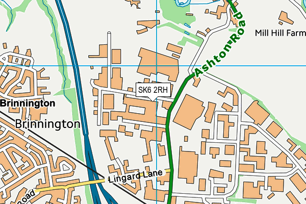SK6 2RH map - OS VectorMap District (Ordnance Survey)