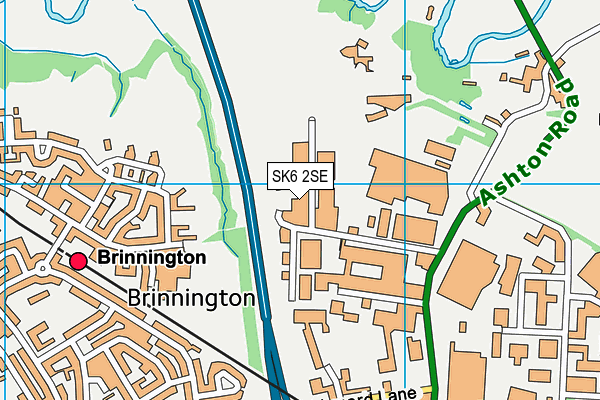 SK6 2SE map - OS VectorMap District (Ordnance Survey)