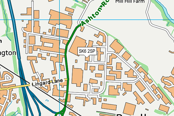 SK6 2SP map - OS VectorMap District (Ordnance Survey)