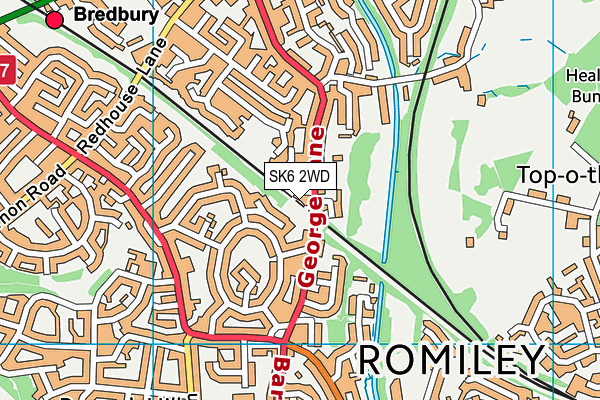 SK6 2WD map - OS VectorMap District (Ordnance Survey)