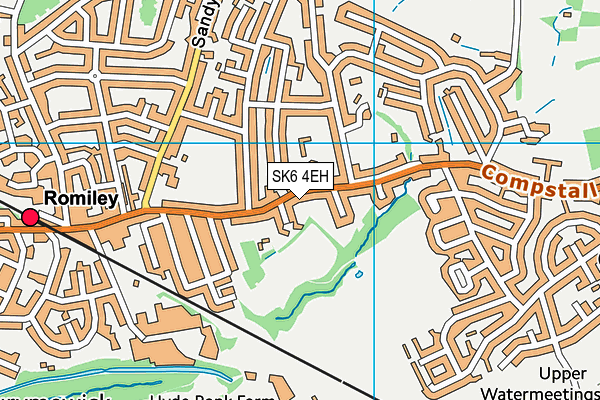 SK6 4EH map - OS VectorMap District (Ordnance Survey)