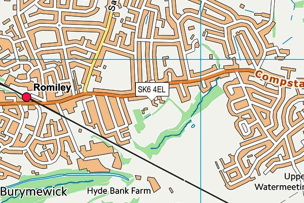 SK6 4EL map - OS VectorMap District (Ordnance Survey)