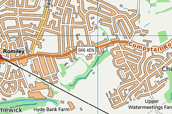 SK6 4EN map - OS VectorMap District (Ordnance Survey)