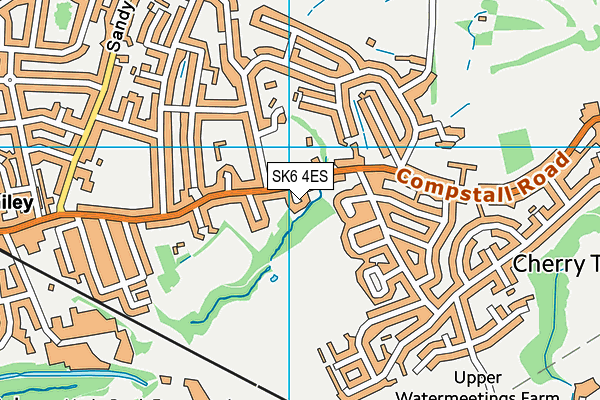 SK6 4ES map - OS VectorMap District (Ordnance Survey)