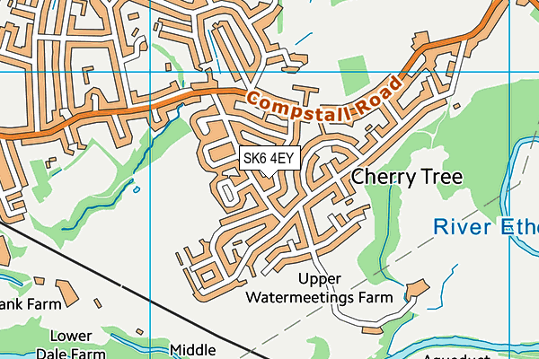 SK6 4EY map - OS VectorMap District (Ordnance Survey)
