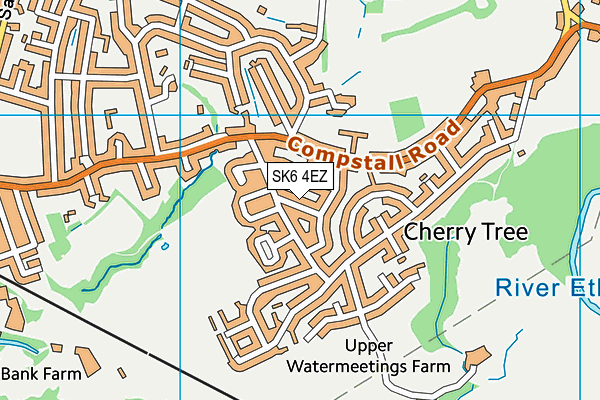 SK6 4EZ map - OS VectorMap District (Ordnance Survey)