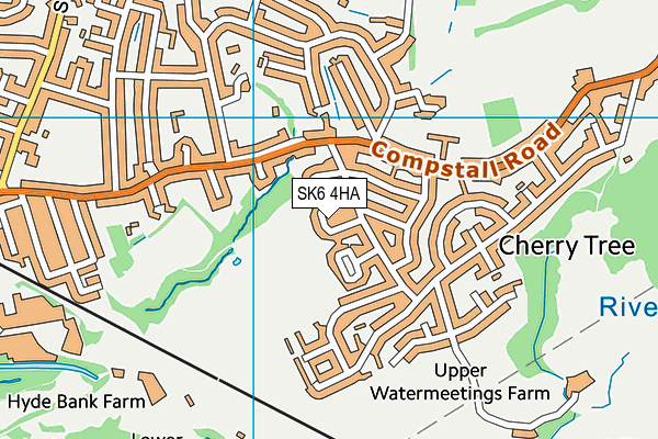 SK6 4HA map - OS VectorMap District (Ordnance Survey)