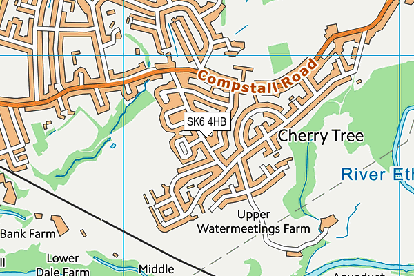 SK6 4HB map - OS VectorMap District (Ordnance Survey)