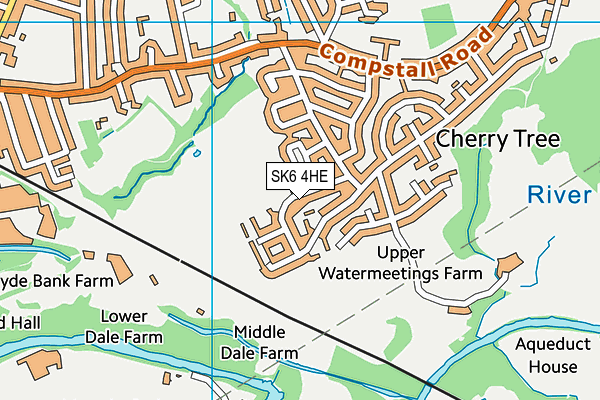 SK6 4HE map - OS VectorMap District (Ordnance Survey)