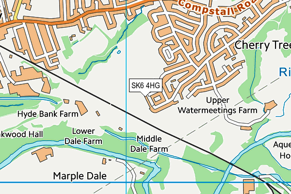 SK6 4HG map - OS VectorMap District (Ordnance Survey)