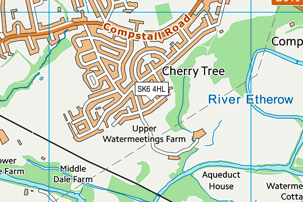 SK6 4HL map - OS VectorMap District (Ordnance Survey)