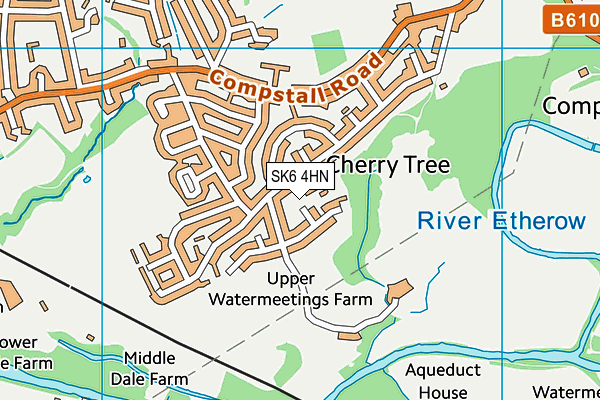 SK6 4HN map - OS VectorMap District (Ordnance Survey)