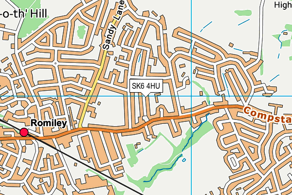 SK6 4HU map - OS VectorMap District (Ordnance Survey)