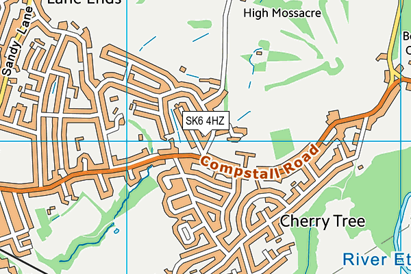 SK6 4HZ map - OS VectorMap District (Ordnance Survey)