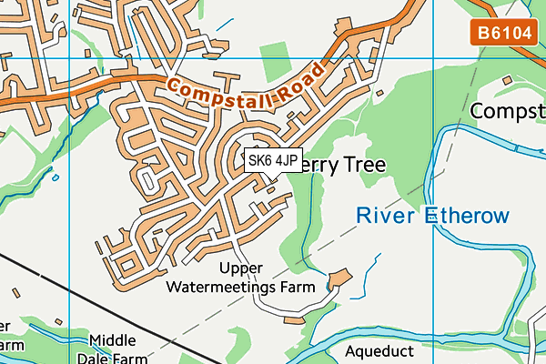 SK6 4JP map - OS VectorMap District (Ordnance Survey)