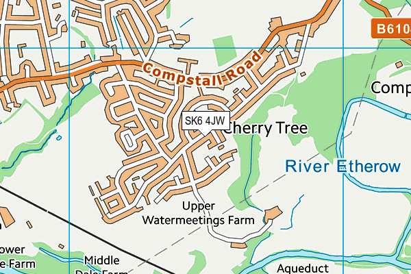 SK6 4JW map - OS VectorMap District (Ordnance Survey)