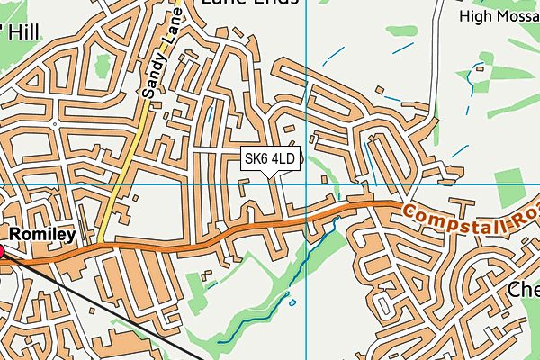 SK6 4LD map - OS VectorMap District (Ordnance Survey)