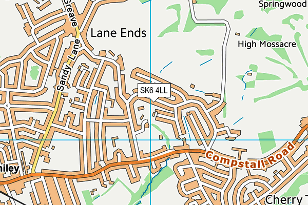 SK6 4LL map - OS VectorMap District (Ordnance Survey)