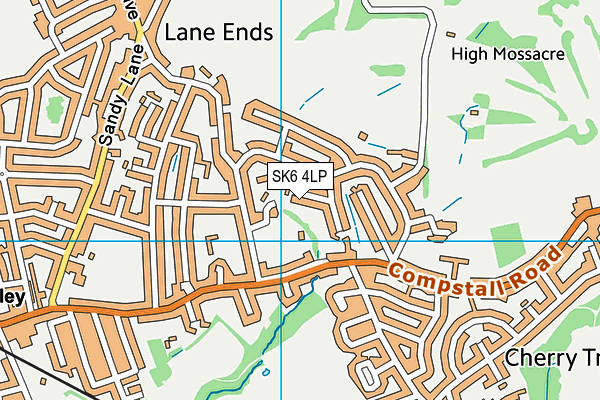 SK6 4LP map - OS VectorMap District (Ordnance Survey)