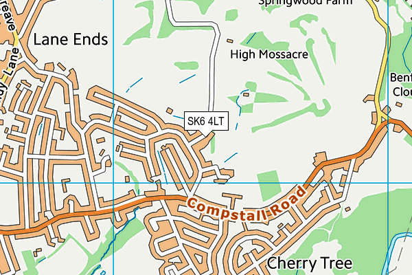 SK6 4LT map - OS VectorMap District (Ordnance Survey)
